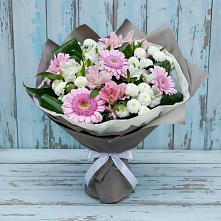 Букет цветов из:  Герберы, Альстромерии и Хризантемы #REPLACE_PRED# Злынке