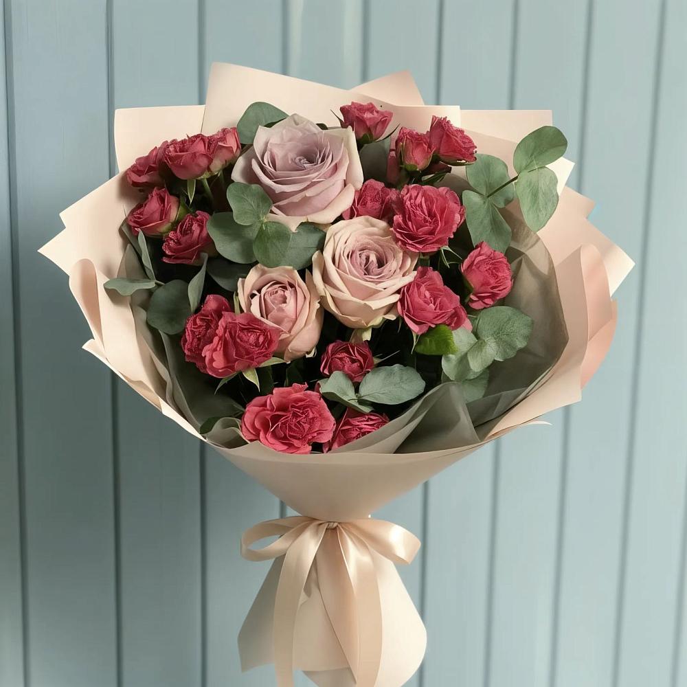 Букет цветов из: Гвоздики и Розы в Злынке