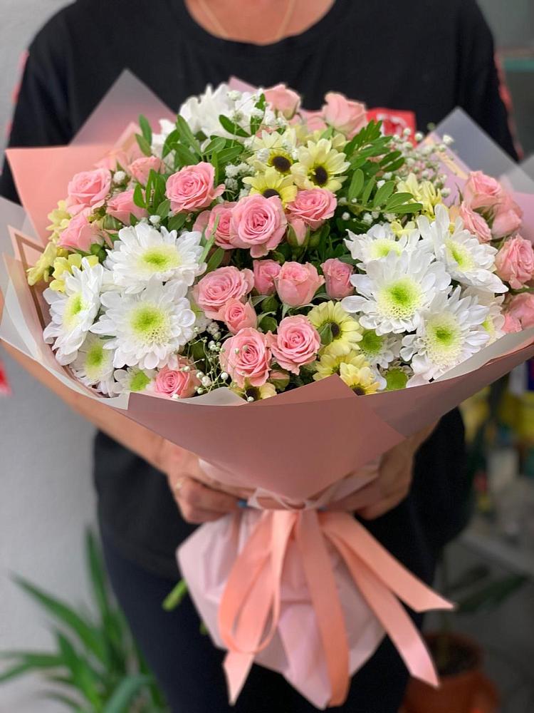 Букет цветов из: Розы и Хризантемы в Злынке