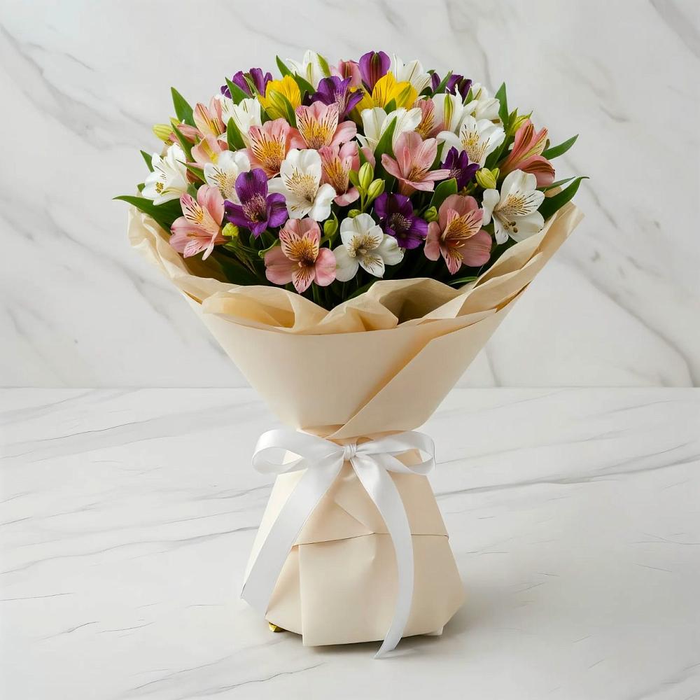 Букет цветов из: Альстромерии в Злынке