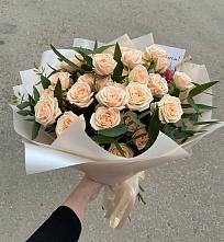 Букет Кремовые розы Латте в Злынке
