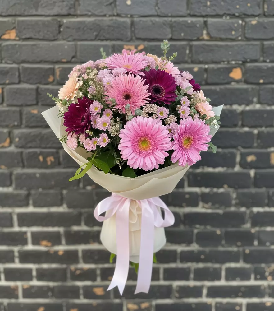 Букет цветов из: Герберы и Хризантемы в Злынке