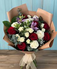 Букет цветов из:  Розы и Альстромерии в Злынке