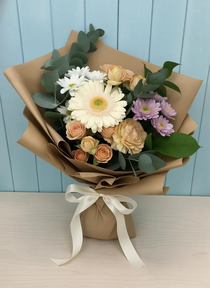 Букет цветов из: Герберы и Хризантемы в Злынке