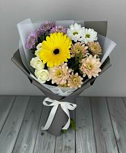 Букет цветов из:  Розы, Герберы и Хризантемы #REPLACE_PRED# Злынке
