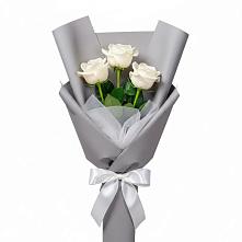 Букет 3 белые розы #REPLACE_PRED# Злынке