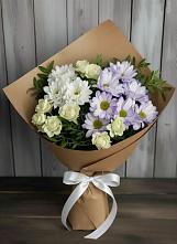 Букет цветов из:  Хризантемы и Розы в Злынке