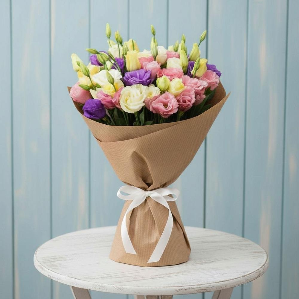 Букет цветов из: Лизиантусы в Злынке