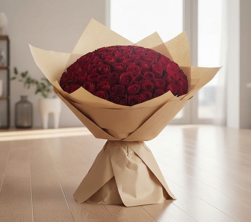 Букет 101 Красная роза в Злынке