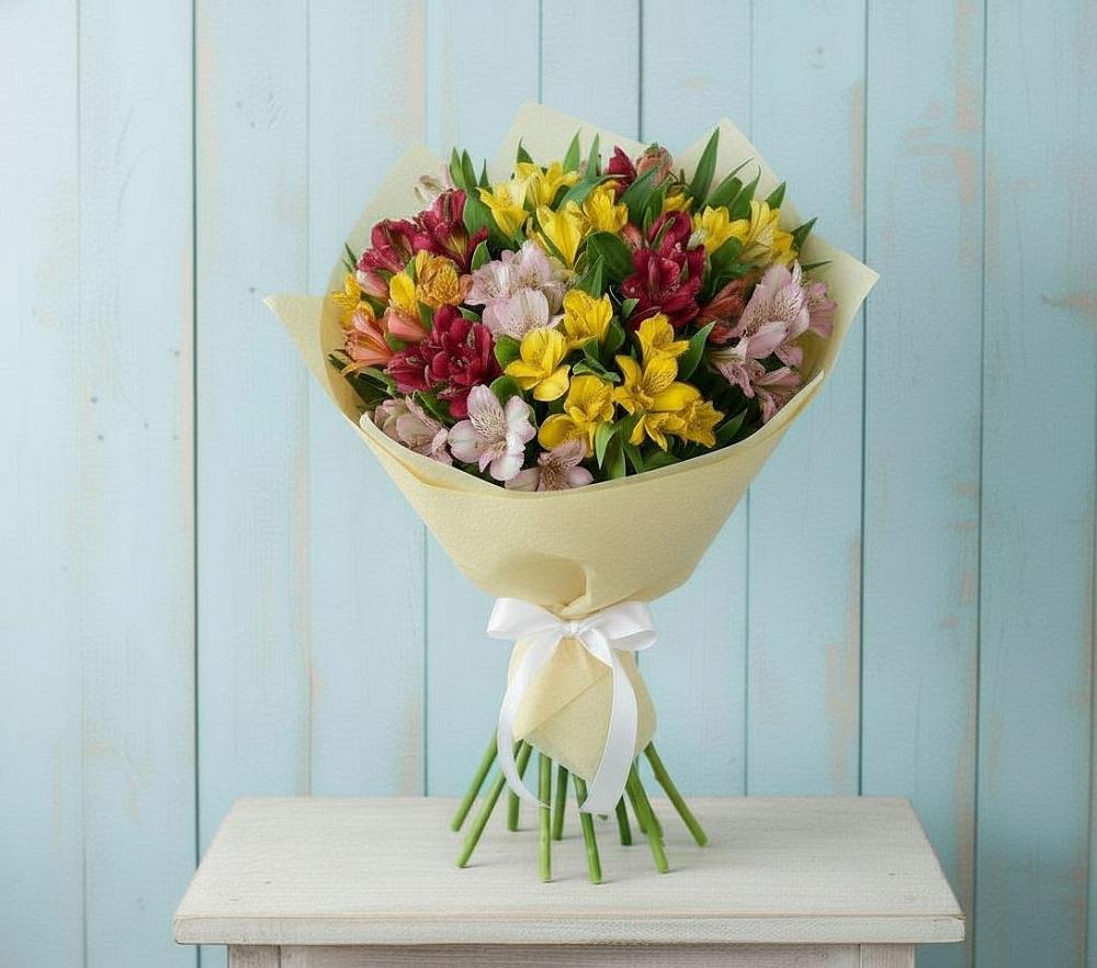 Букет цветов из: Альстромерии в Злынке