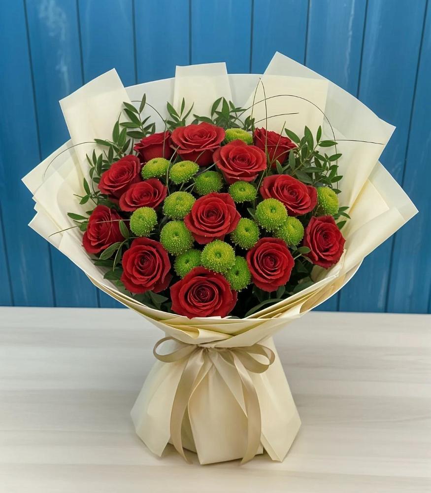 Букет цветов из: Розы и Хризантемы в Злынке