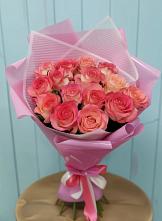 Букет 15 Розовых роз Равель в Злынке
