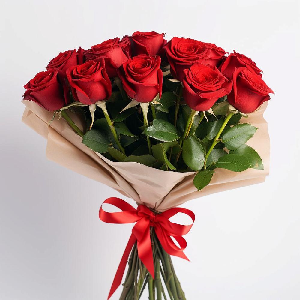 Букет 11 Красных роз Эдлесс Лав в Злынке