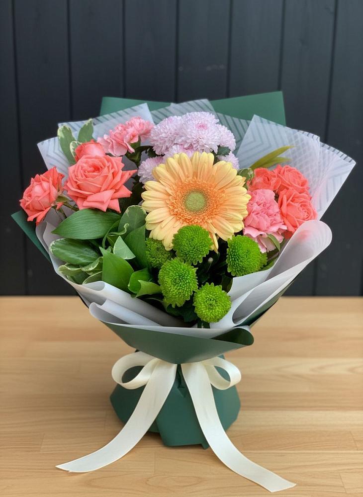 Букет цветов из: Гвоздики, Розы, Герберы и Хризантемы в Злынке
