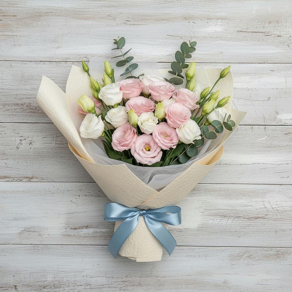 Букет цветов из: Лизиантусы в Злынке